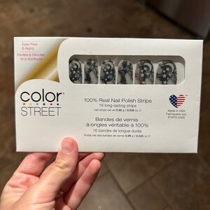 Color Street Black & Silver Star & Moon Nail Polish Strips